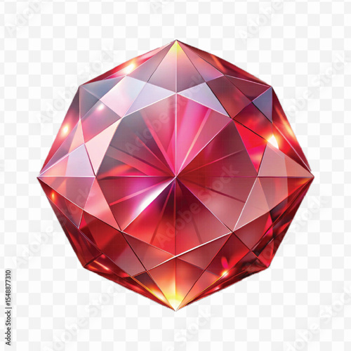 realistic 3d vibrant gemstone in different style isolated on transparent background 