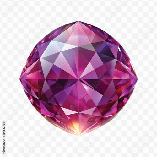 realistic 3d vibrant gemstone in different style isolated on transparent background 