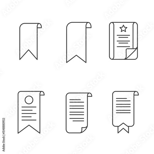 Document Management Icon Set Multiple Style Collection.