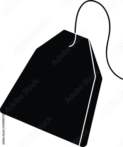 Tea bag icon symbol on white background Premium Vector