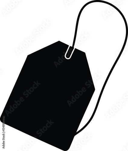 Tea bag icon symbol on white background Premium Vector