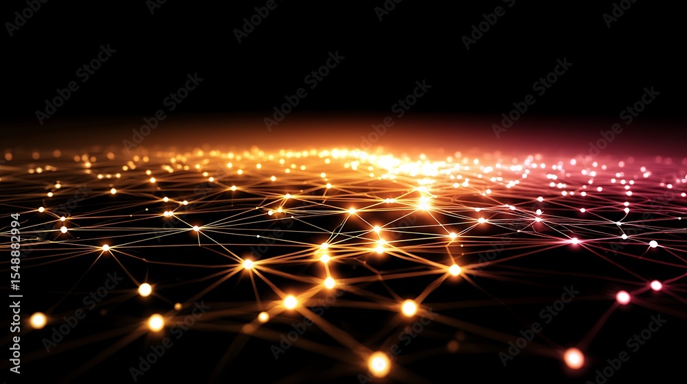 Fototapeta premium Network of Connected Dots