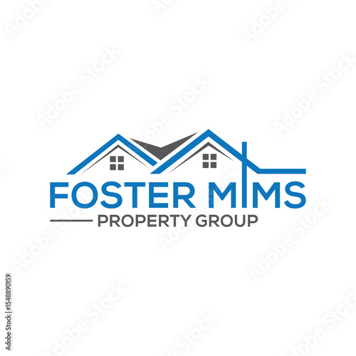 Modern and professional property group logo design, ideal for real estate firms, developers, and investment groups. Features buildings, rooftops, or abstract icons to symbolize trust, unity.