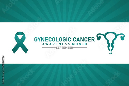 Gynecologic Cancer Awareness Month. September. Vector illustration. Design for banner, poster or print.