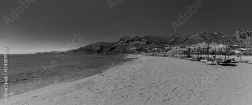 Spiaggia di Paleochora in bianco e nero — Creta, Grecia