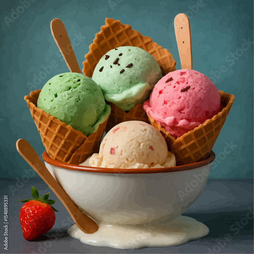 strawberry ice cream