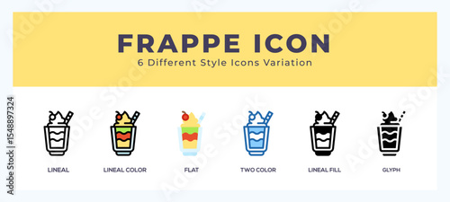 Frappe icon set. Design elements for logo