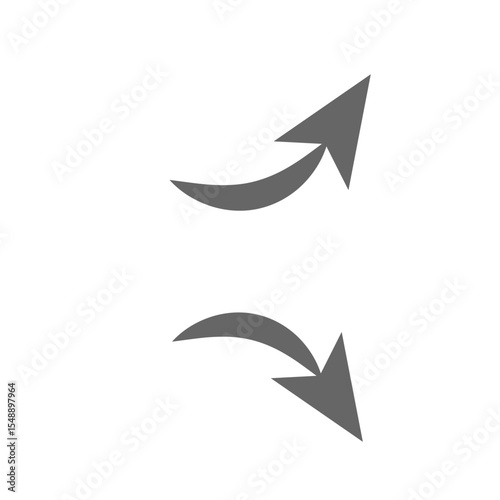 Curved Up and Down Arrow Icon