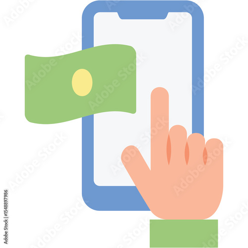 Mobile Banking Illustration