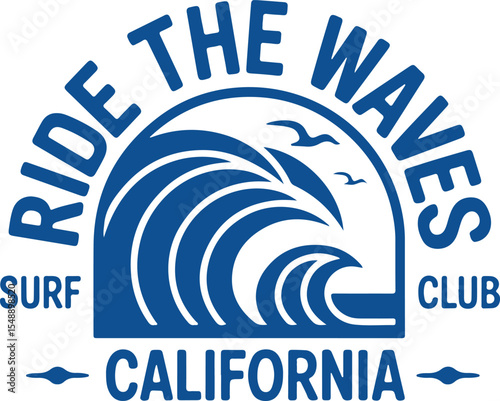 California Surf Club Ride the Waves - Ocean, Beach, and Surfing Lifestyle
