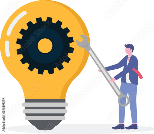 Key to success, creativity idea to solve problem,

