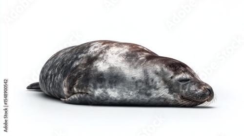 Wallpaper Mural Sleepy seal on white background Torontodigital.ca