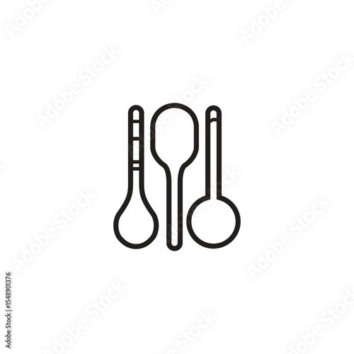 Set kitchenware logo template