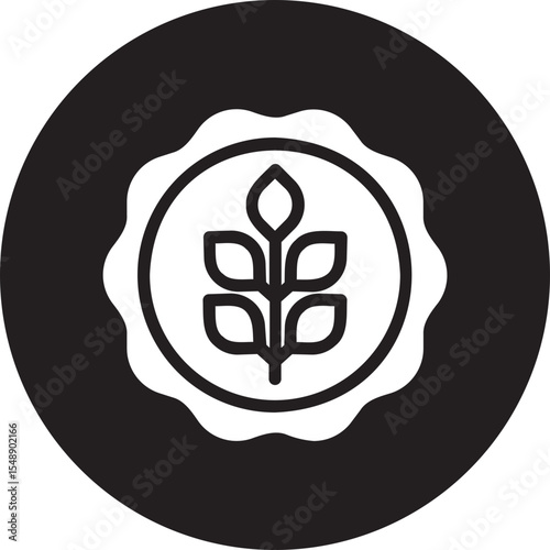 gluten glyph icon