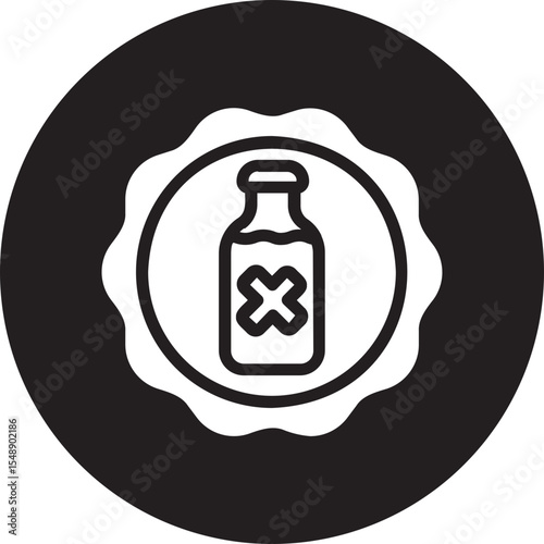 lactose free glyph icon