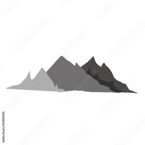 vector illustration of mountain landscape