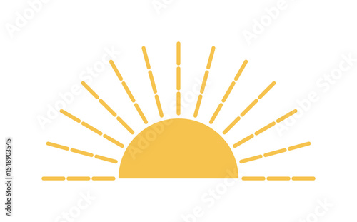 Grafischer Sonnenaufgang