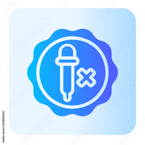 no artificial colours gradient icon