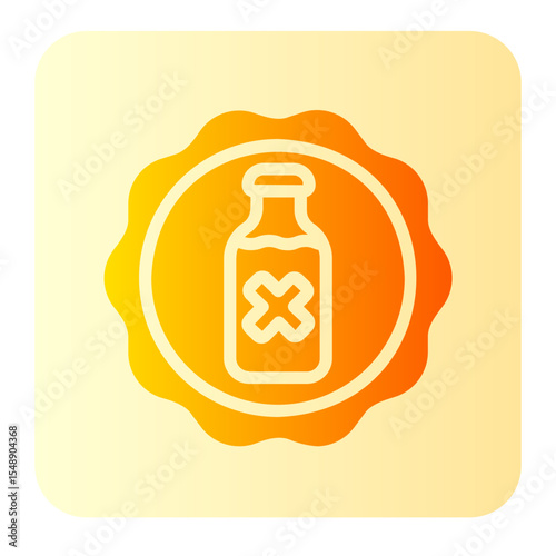 lactose free gradient icon