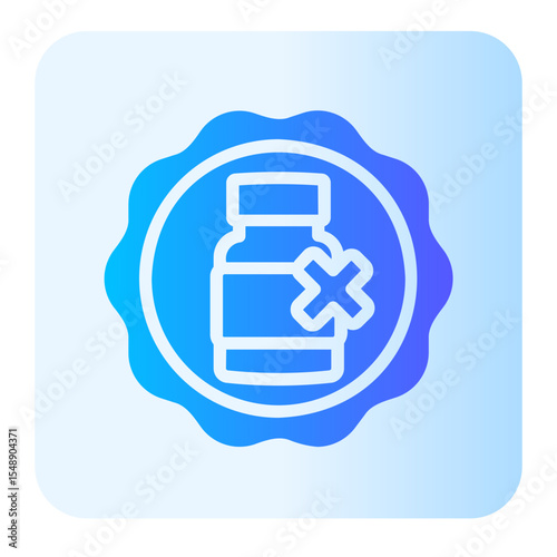 no dairy gradient icon