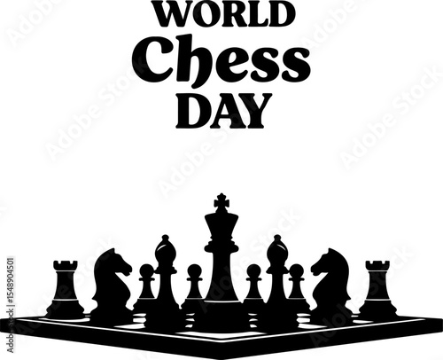 A bold graphic design for World Chess Day.