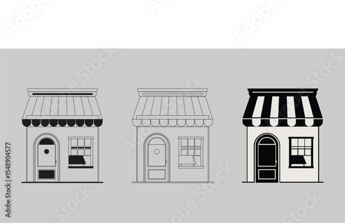 Restaurant branding element building food service template