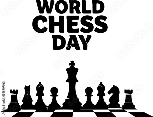A bold graphic design for World Chess Day.