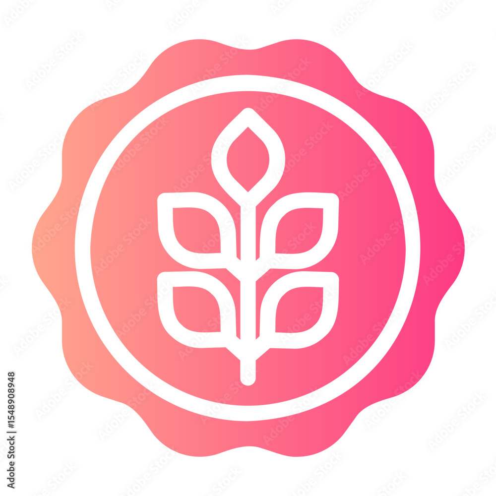 Obraz premium gluten gradient icon