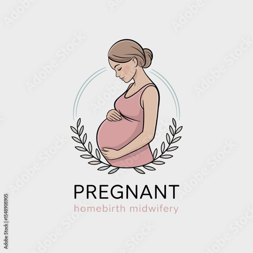 Midwife Support Logo with Heart