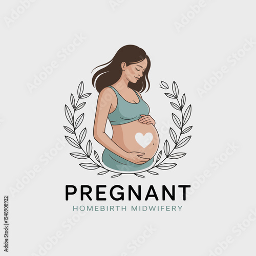 Nature-Inspired Midwifery Symbol