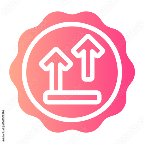 side up gradient icon