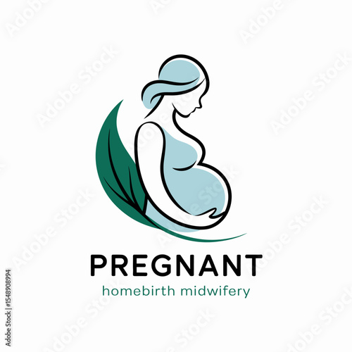Realistic Mom-To-Be in Wreath