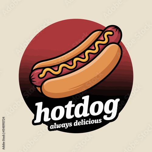 Hotdog Delicious Logo