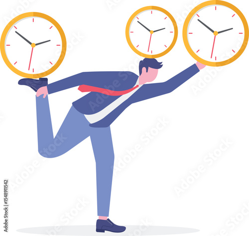 Overemployment and stressful time management for work.

