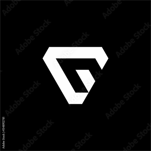 The GV or VG initials logo is modern, simple, elegant and unique. Suitable for technology, computer, internet and security companies.