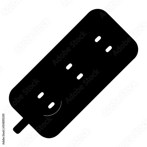 Silhouette of a white surge-protector