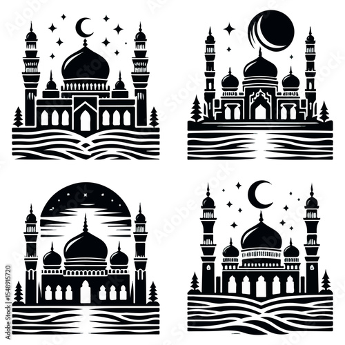 Mosque silhouette