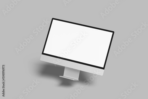 desktop monitor screen blank mockup