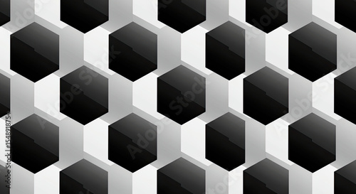 Abstract Hexagonal Pattern By Generated AI