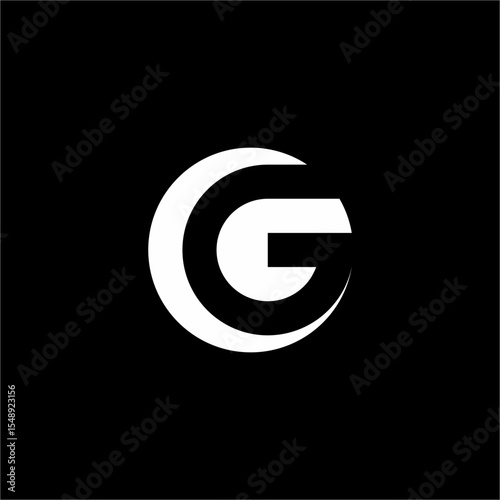 A logo with a negative space concept that forms the letter G logo. A modern logo style with a futuristic look that is suitable for technology companies.