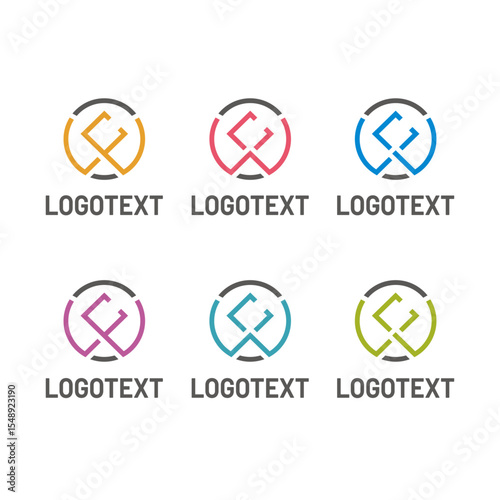 Free Download LE, WE and LWE letter initial logo design template - GFXLoad