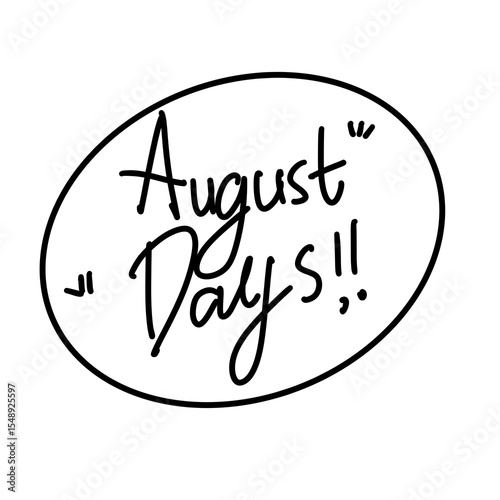August Days Double Exclamation Design
