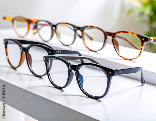 Glasses Isolated on Minimalist Background