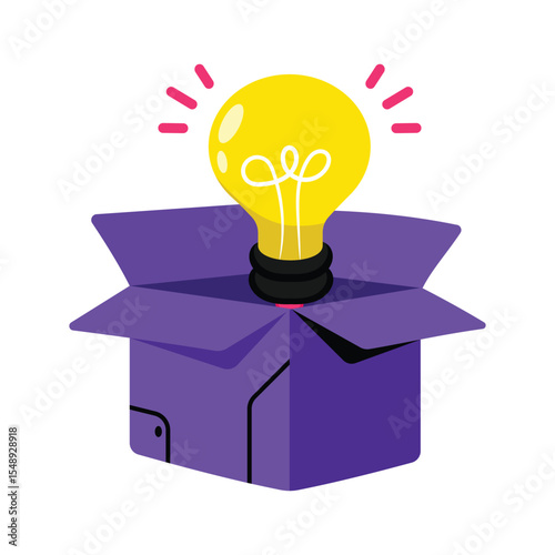 Think Outside The Box Vector style icons. EPS 10 file.