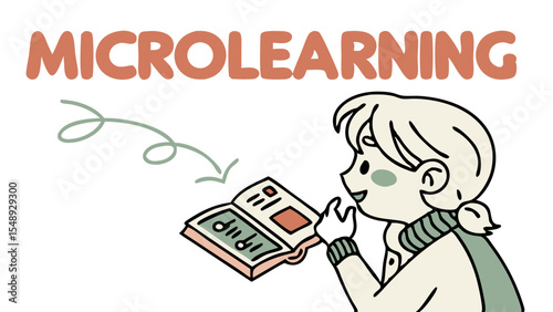 a woman microlearning with an engaging study session