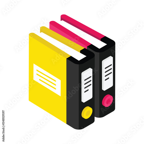 Binders Vector style icons. EPS 10 file.