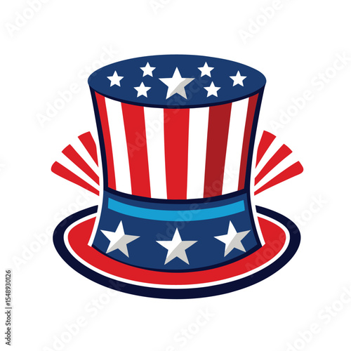 vector-illustration-of-uncle-sam-hat-with-stars-an.eps