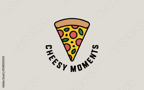A vibrant logo for Cheesy Moments, blending whimsical text with cheesy imagery for a fun vibe