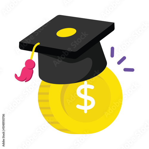 Education Fund Vector style icons. EPS 10 file.