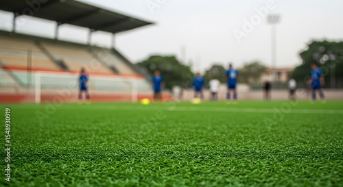Soccer Team Practice on Artificial Turf Field for Product Showcase